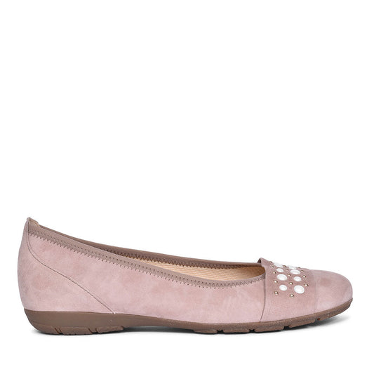 GABOR WOMENS BALLERINA PUMPS in PINK