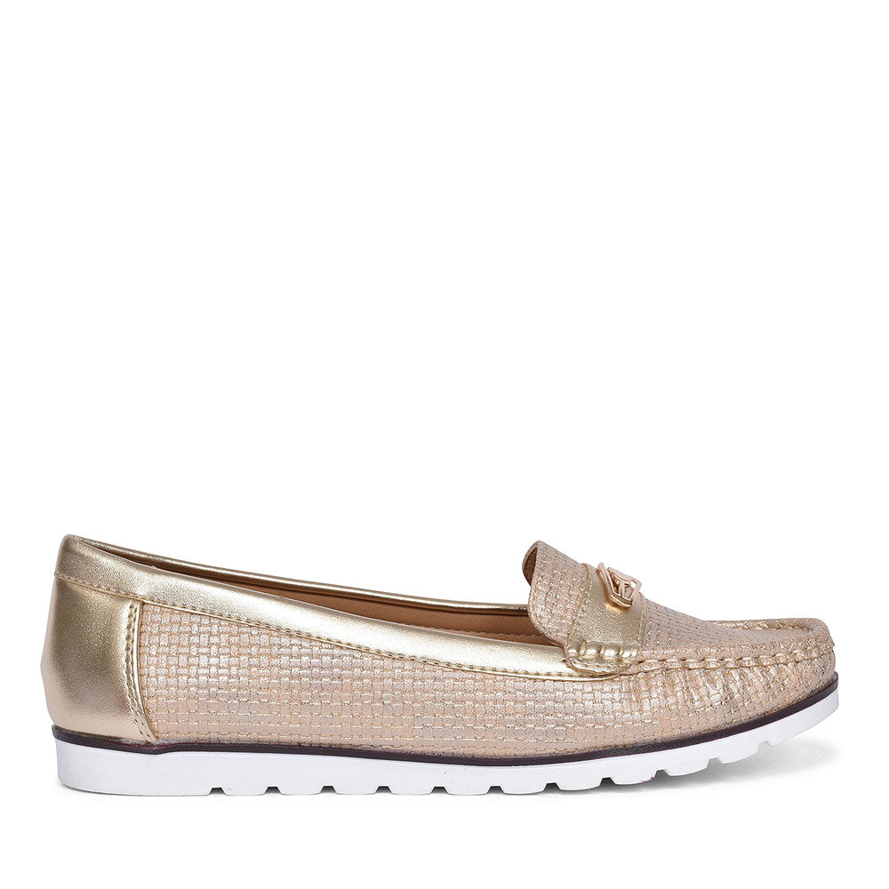 LUNAR SINTRA  CASUAL LOAFERS FOR LADIES in GOLD