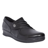 Hope Roxanne Black Leather Shoe For Ladies In Blk Leather