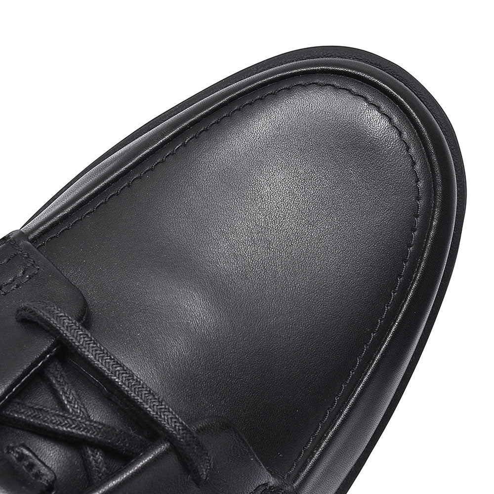 Mens Un Abode Ease Leather H-fit Shoe In Blk Leather