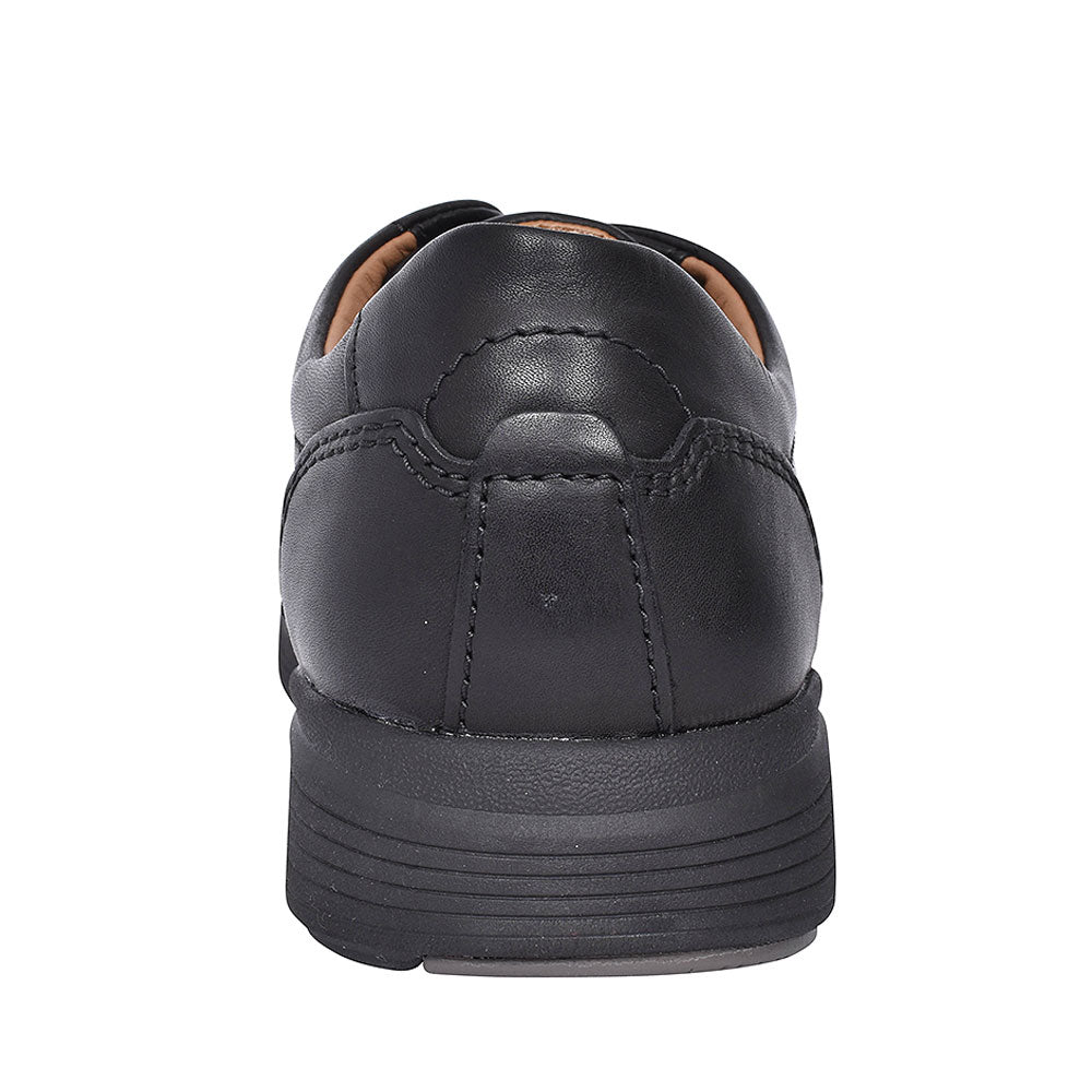 Mens Un Abode Ease Leather H-fit Shoe In Blk Leather