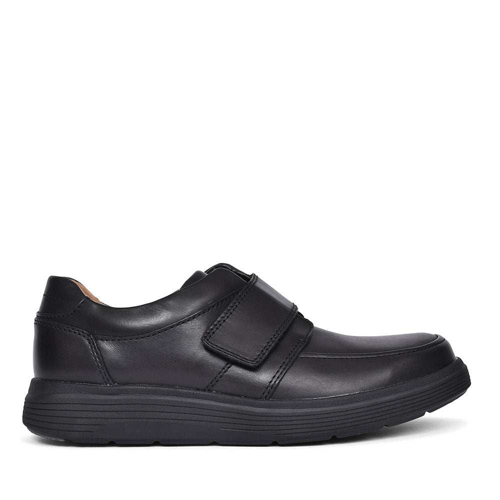 UN ABODE STRAP LEATHER H FIT SHOE BLK LEATHER