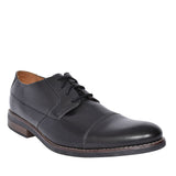 Becken Cap Leather H-fit Shoe For Men In Blk Leather