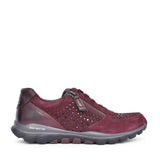 Ladies 968 Fantastic Trainer In Burgandy