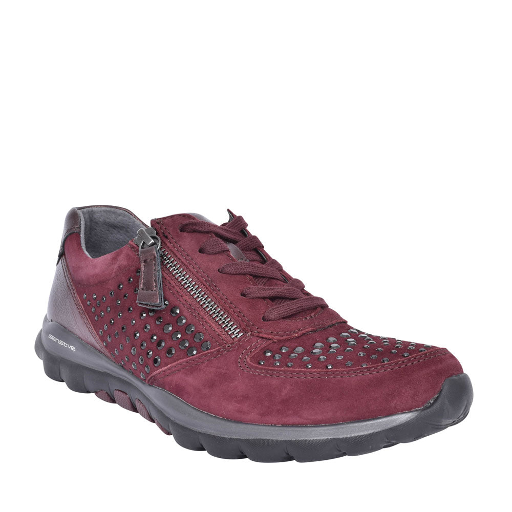 Ladies 968 Fantastic Trainer In Burgandy