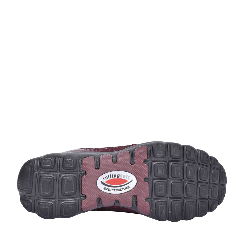 Ladies 968 Fantastic Trainer In Burgandy