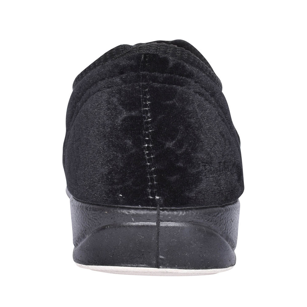 Camilla Flower Slipper For Ladies In Black