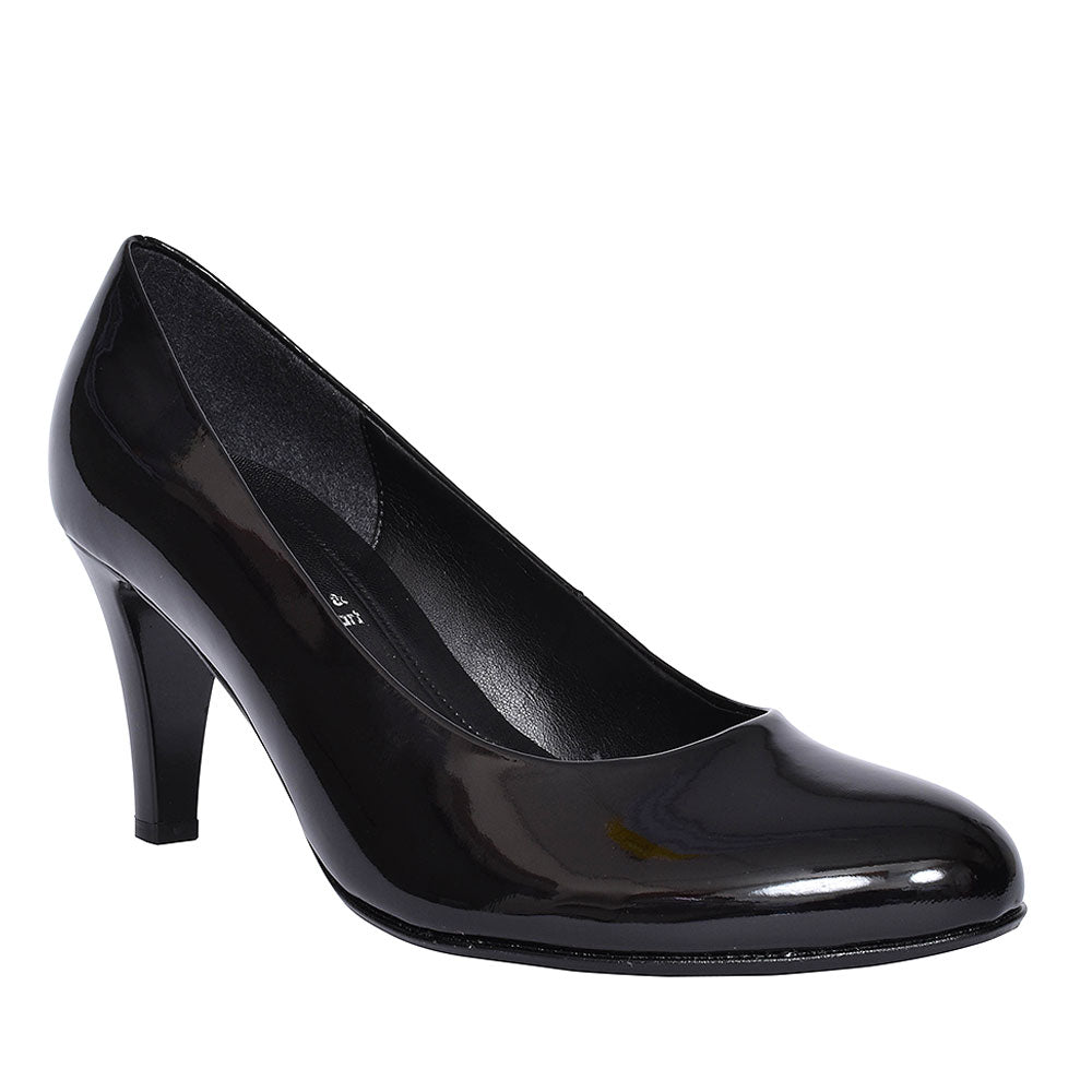 310 Court Shoe For Ladies  In Blk Patent