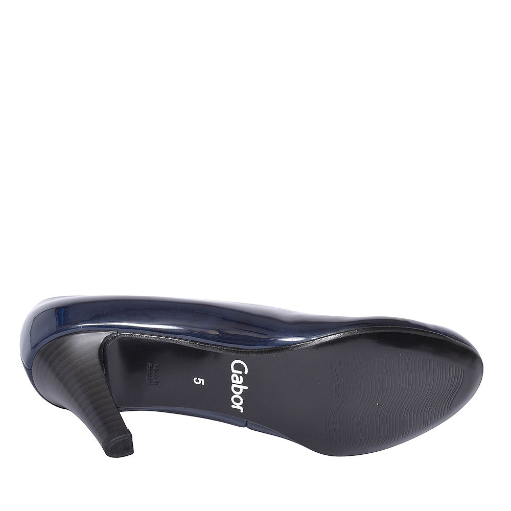 310 Court Shoe For Ladies  In Navy Patent