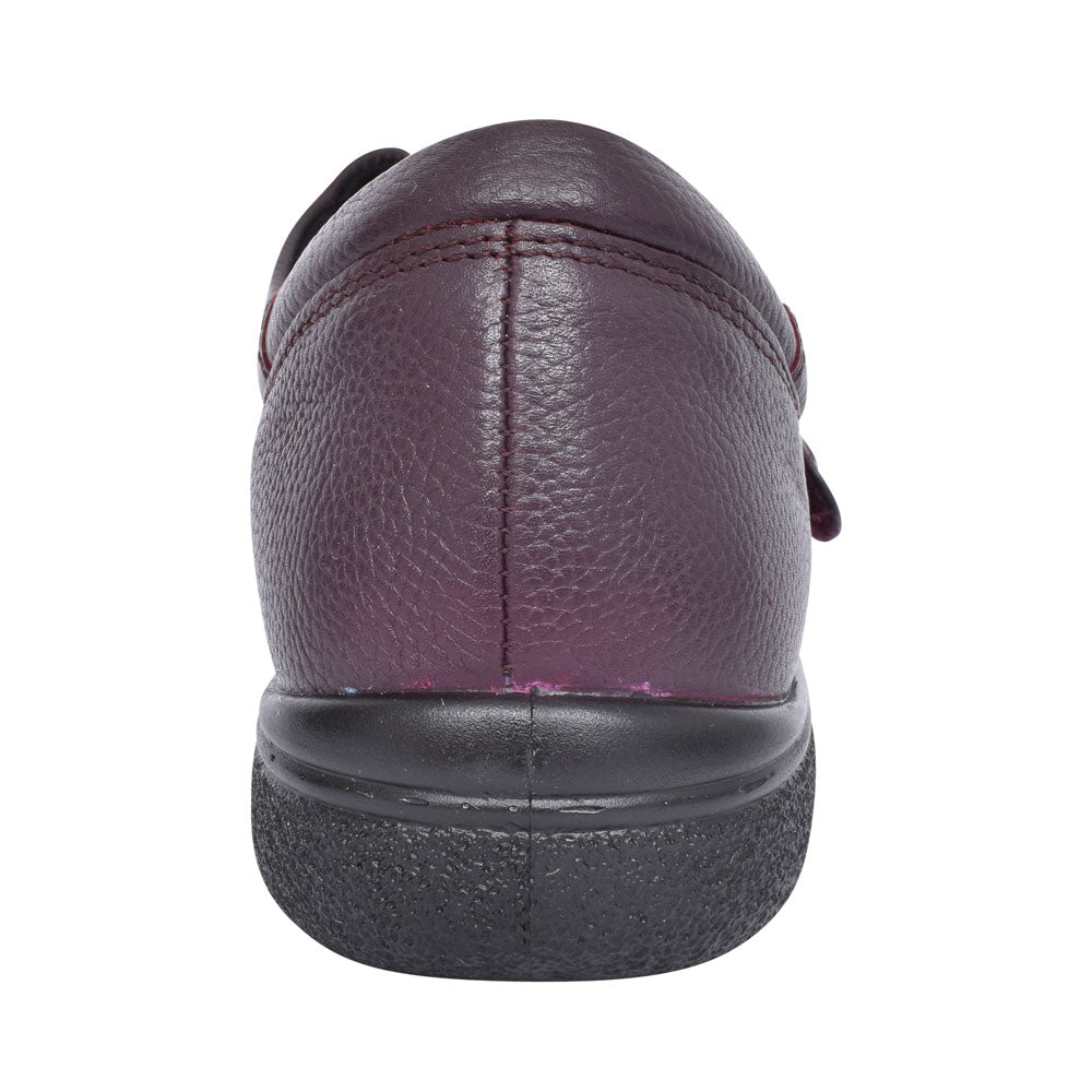 Ladies Keswick 2v Velcro Shoe In Burgandy
