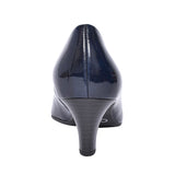 350 Pointed Mid Heel Shoe For Ladies In Navy