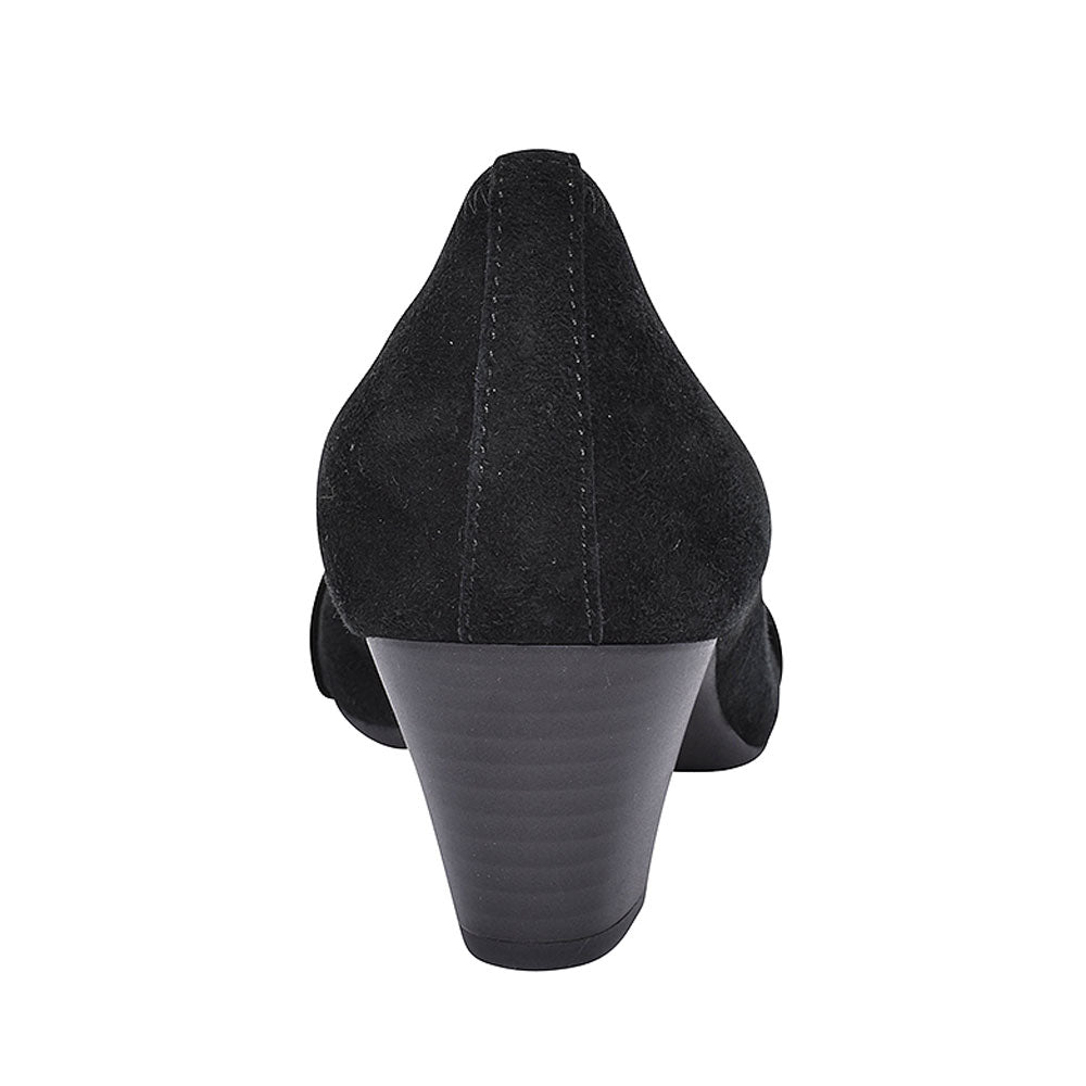 482 Mid Heel Court Shoe For Ladies In Black