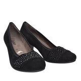 482 Mid Heel Court Shoe For Ladies In Black