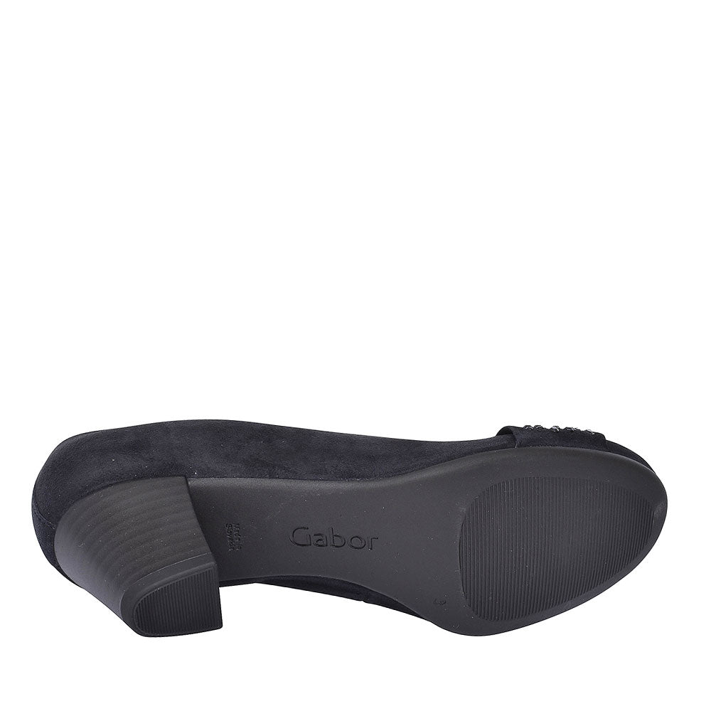 482 Mid Heel Court Shoe For Ladies In Navy