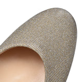 300 Mid Heel Court Shoe For Ladies In Gold