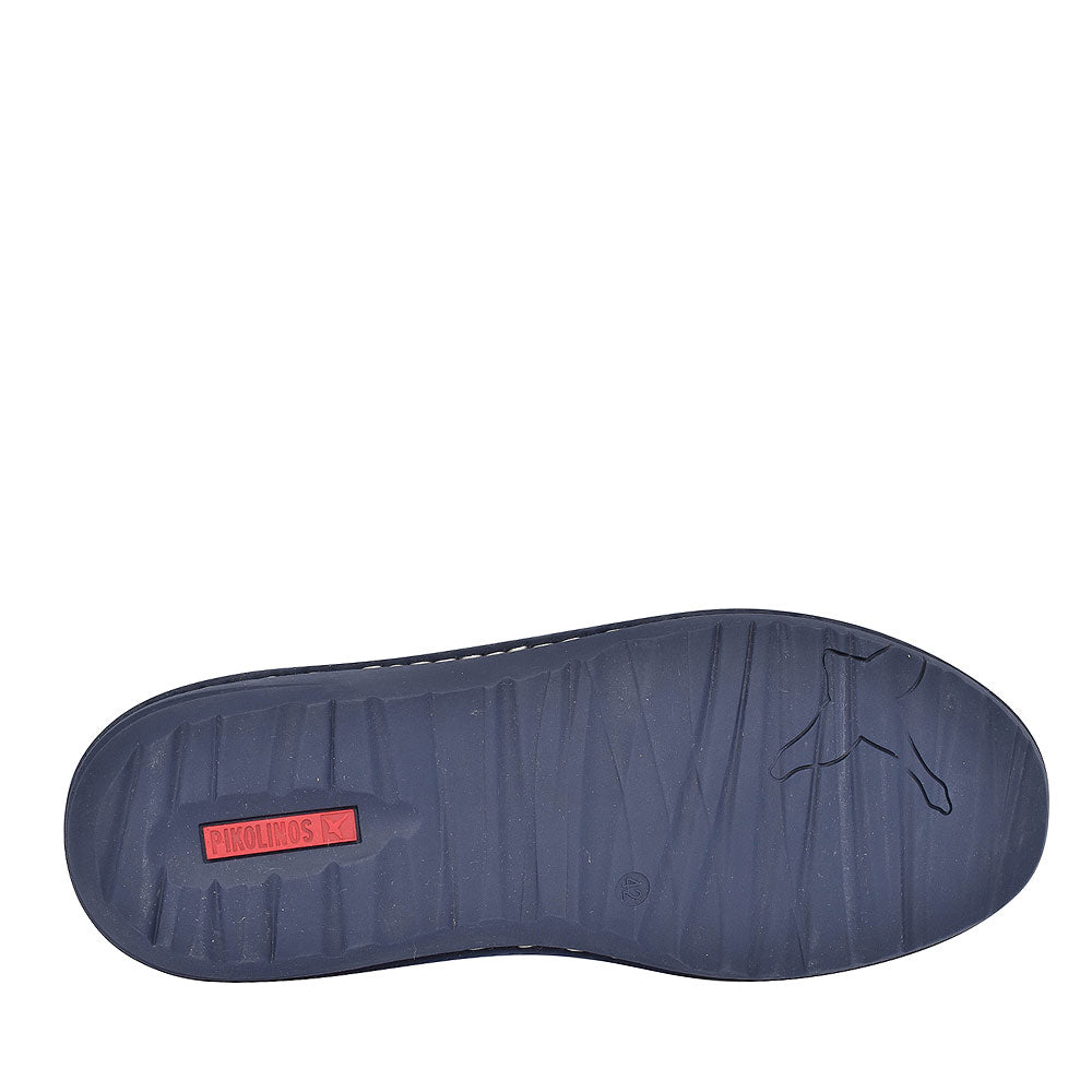 Santiago Leather Laced Shoe For Men In Navy