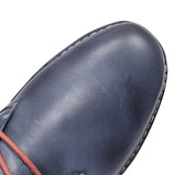 Santiago Leather Laced Shoe For Men In Navy