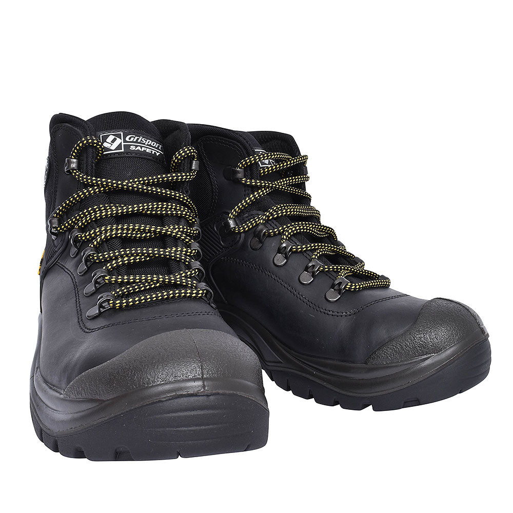 Contractor Laced Safety Boot For Men In Black