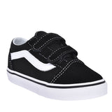 Old Skool V Double Velcro Trainer For Boys In Black
