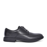 Scala Loop Black Leather Laced Shoe For Boys In Kids G Fit
