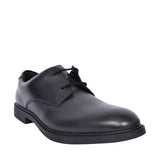Scala Loop Black Leather Laced Shoe For Boys In Kids G Fit