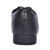 Scala Lace Black Leather Laced Shoe For Girls In Kids F Fit