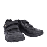 Tarantula Black Leather Velcro Shoe For Boys In Kids F Fit