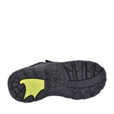 Tarantula Black Leather Velcro Shoe For Boys In Kids F Fit