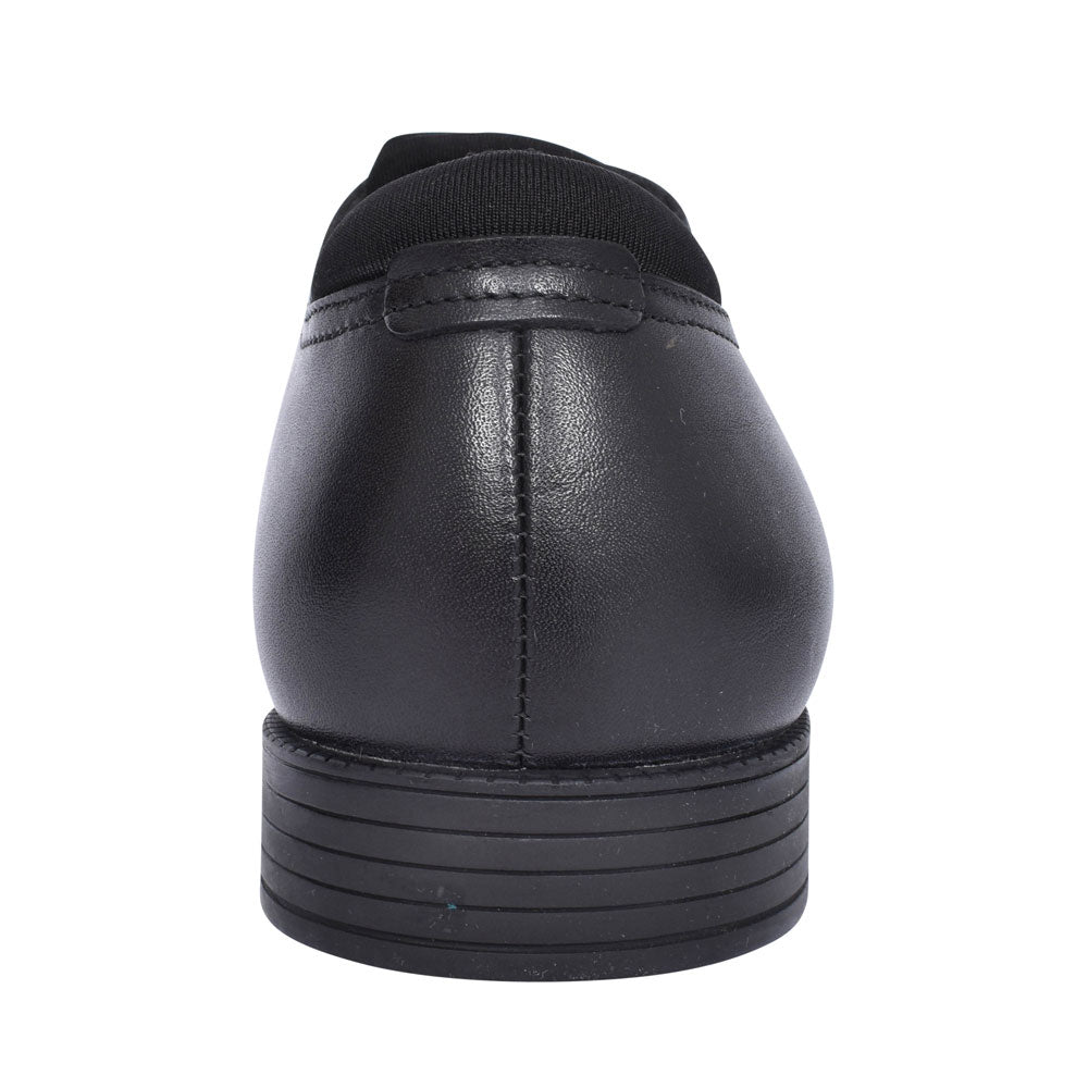 Academy Black Leather Laced Shoe For Boys In Kids F Fit