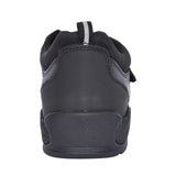 Strike Black Leather Velcro Shoe For Boys In Kids E Fit