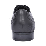 Matilda Laced M Fit Brogue Shoe For Girls In Blk Leather