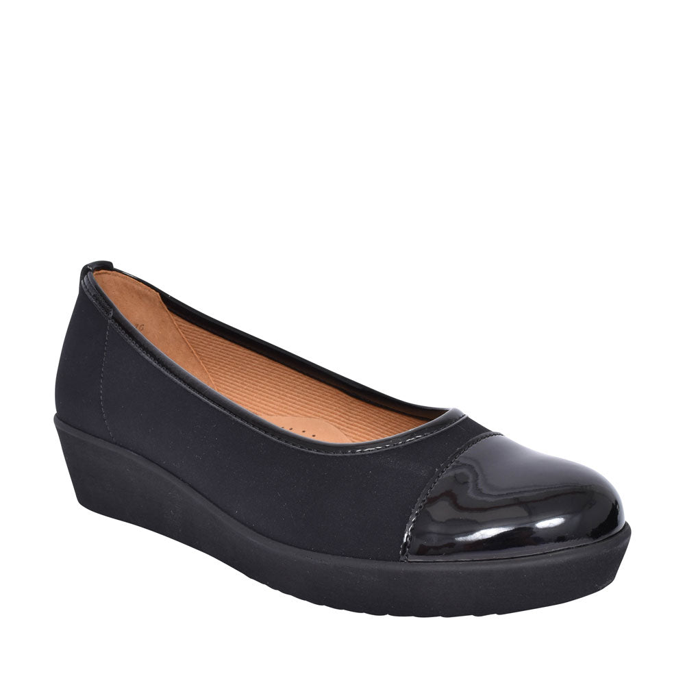 Orient 36.471 Casual Slip On Wedge Shoe For Ladies In Black
