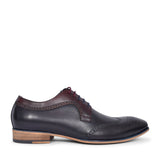 Twickenham Punch Detail Brogue Shoe For Men In Navy