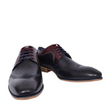 Twickenham Punch Detail Brogue Shoe For Men In Navy
