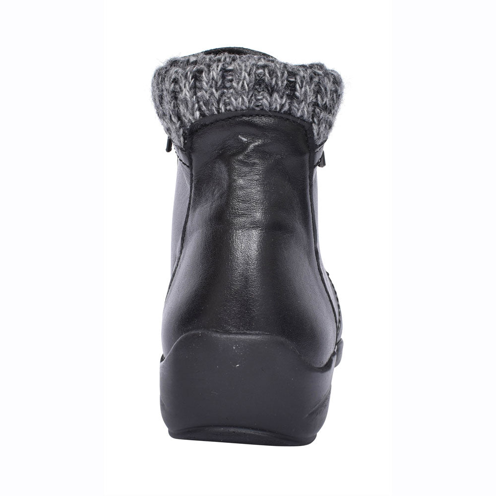 Ladies Stoke 2v Extra Wide Ankle Boot In Black