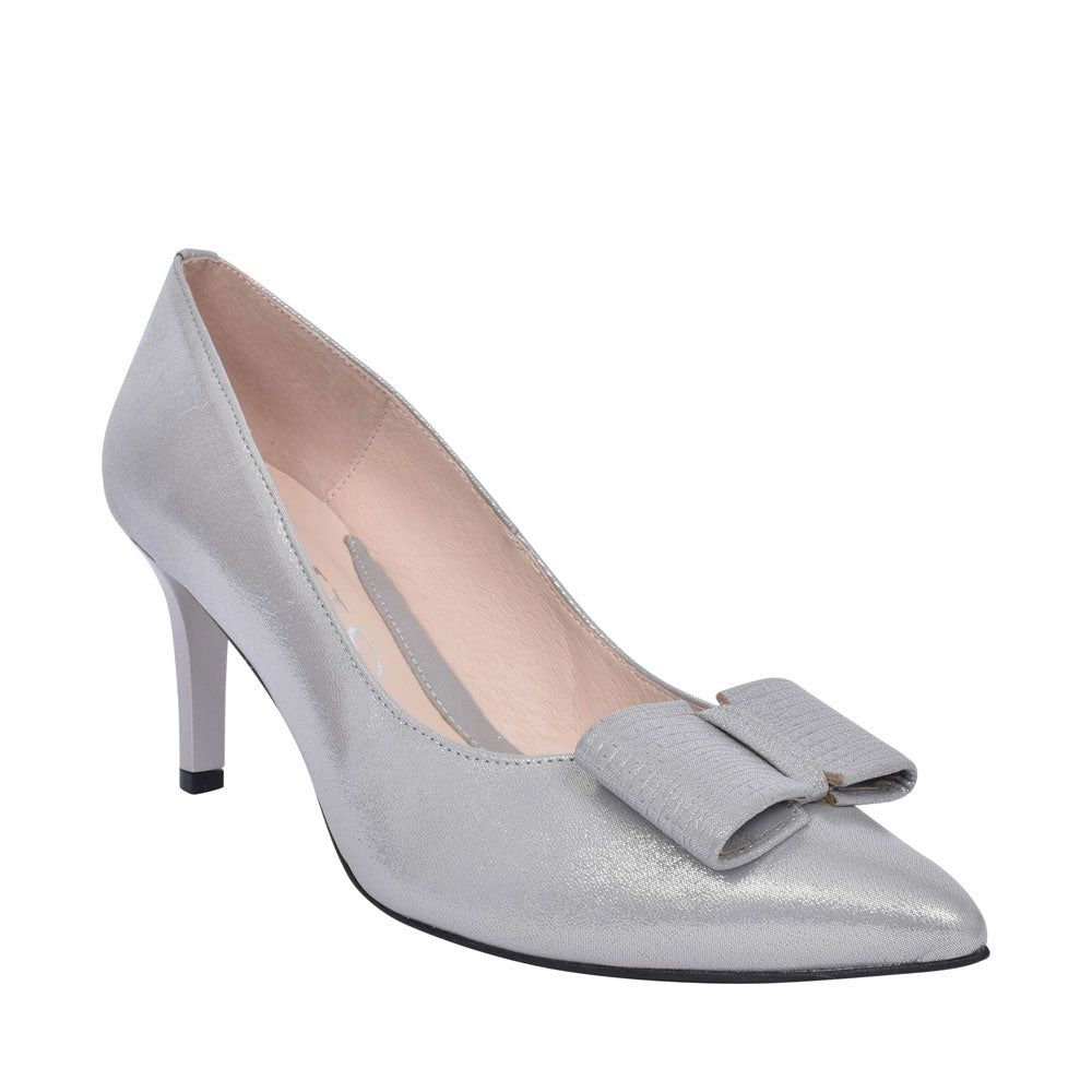 High Heel Court Shoe For Ladies In Silver