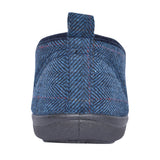 Mens Huntsman Wide Fit Slipper  In Navy