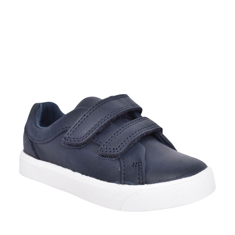 Boys Toddler City Oasis Lo Navy Leather Shoe In Kids G Fit
