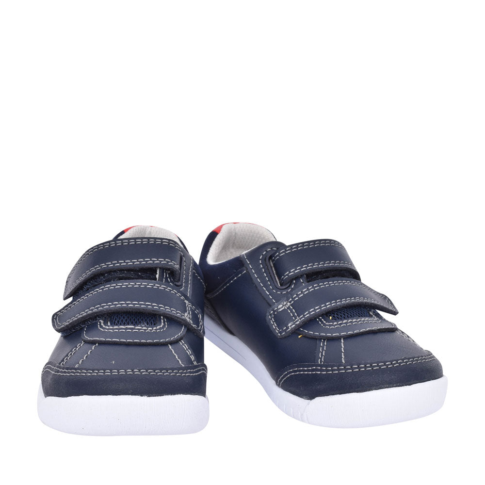 Boys Toddler Emery Sky Navy Leather Shoe In Kids G Fit