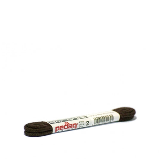 Thin Round Laces 90cm In Dark Brown