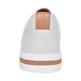 Un Maui Lace Leather D Fit Laced Trainer For Ladies In White