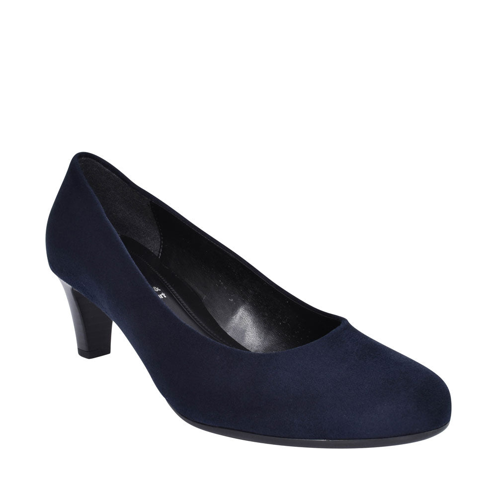 Medium Heel Court Shoe For Ladies In Navy