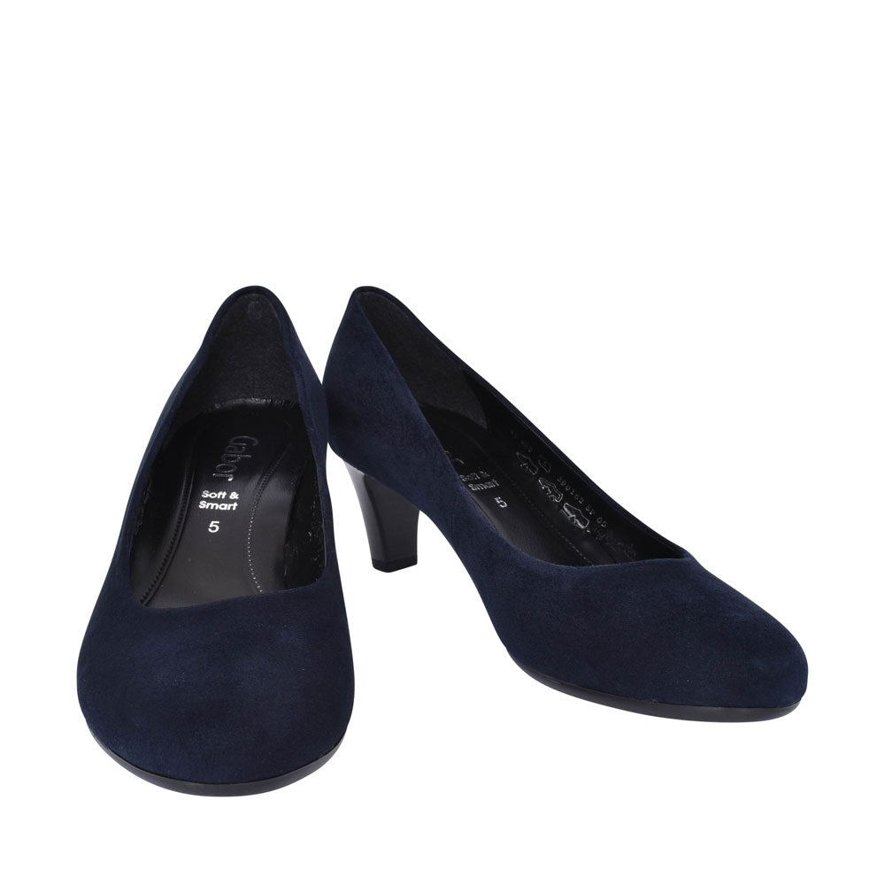 Medium Heel Court Shoe For Ladies In Navy