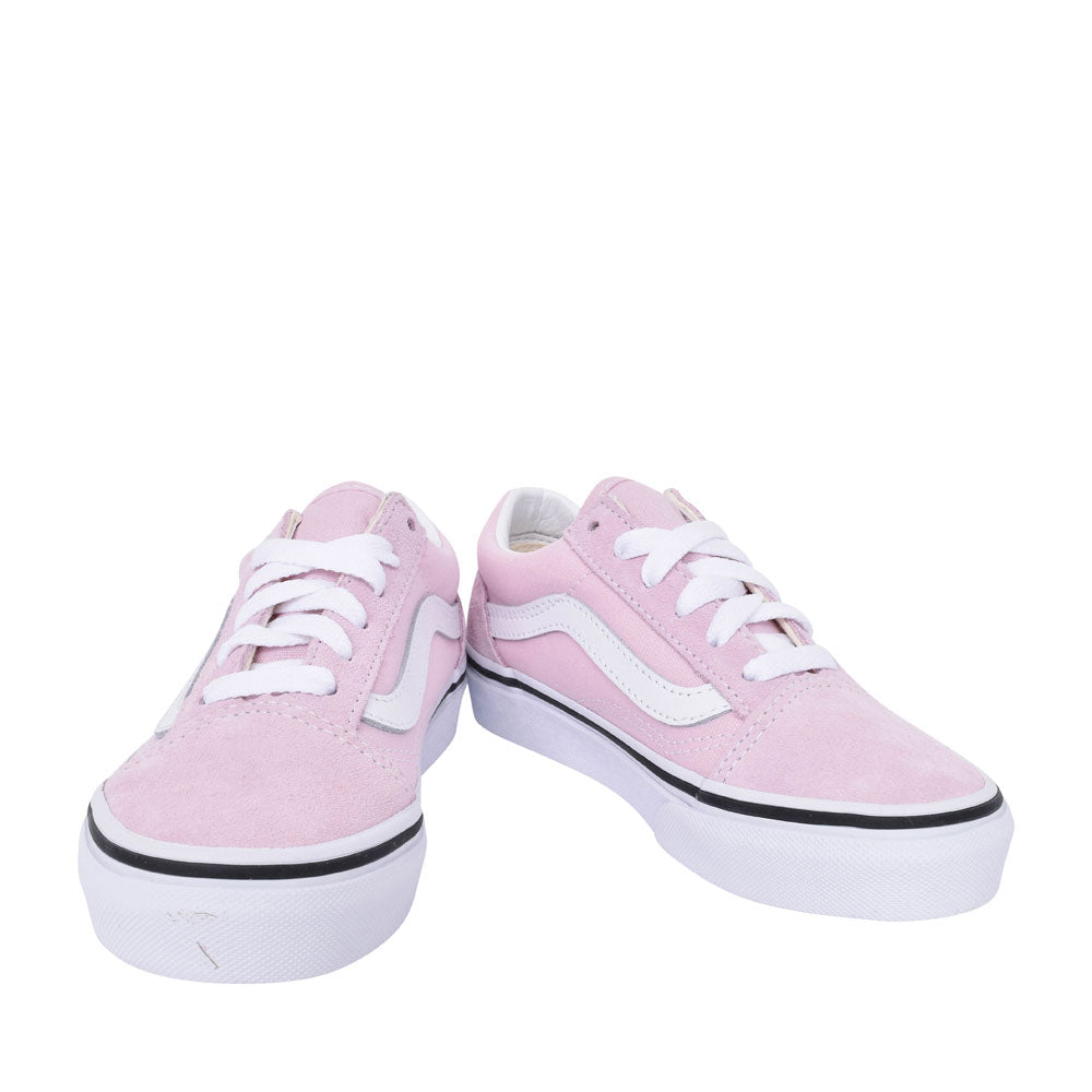 Girls Junior Old Skool Casual Laced Trainer In Lavender