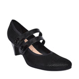 Ladies 5536 G-fit Mary Jane Court Shoe In Black