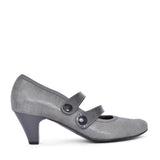 Ladies 5536 G-fit Mary Jane Court Shoe In Grey