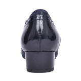 Ladies 1370 G-fit Quarter Brogue Shoe In Navy Patent