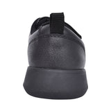 Boys Scape Flare Black Leather Velcro Shoe In Kids F Fit