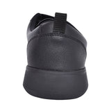 Boys Scape Flare Black Leather Velcro Shoe In Kids H Fit