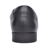 Boys Scala Step Black Leather Shoe In Kids F Fit